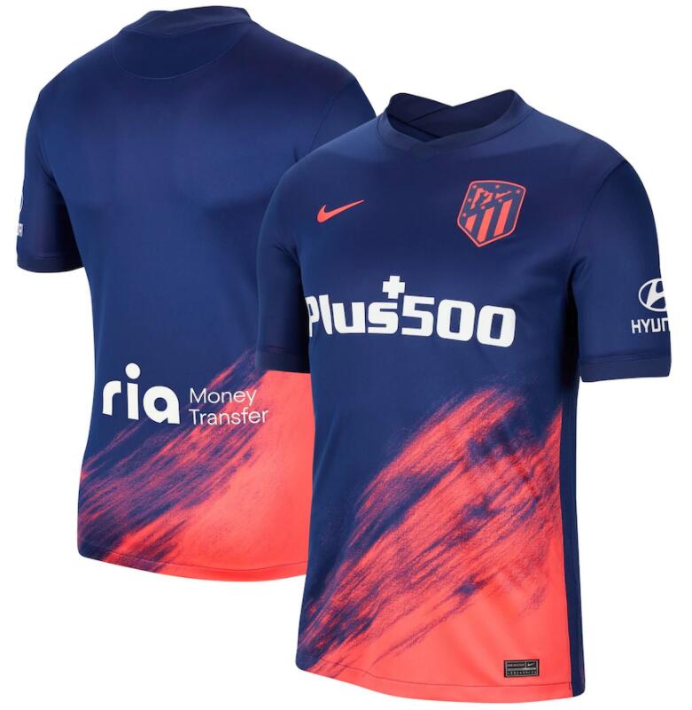 2021/22 Atletico Madrid Away Kit Soccer Jersey